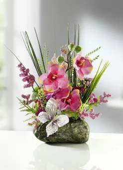 BADER Orchideen-Gesteck auf Stein