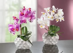BADER Orchideen-Gesteck in Keramikvase