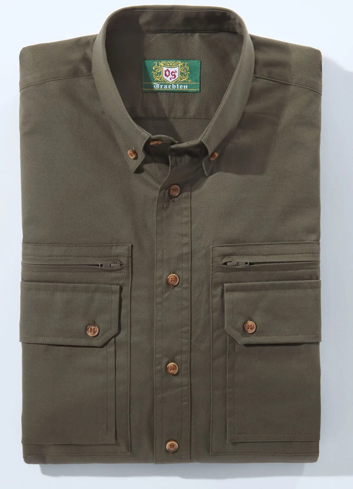 Herren OS TRACHTEN "OS-Trachten"-Hemd mit Button-Down-Kragen in 3 Farben