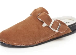 Herren BADER Pantoffel aus weichem Veloursleder