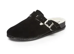 Herren BADER Pantoffel aus weichem Veloursleder