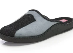 Herren BADER Pantoffel aus weichem Veloursmaterial