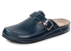 Herren BADER Pantolette aus Nappaleder mit luftiger Perforation