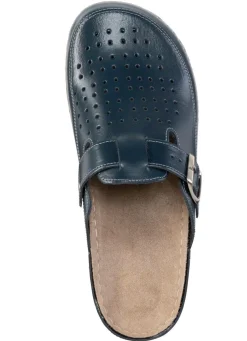 Herren BADER Pantolette aus Nappaleder mit luftiger Perforation