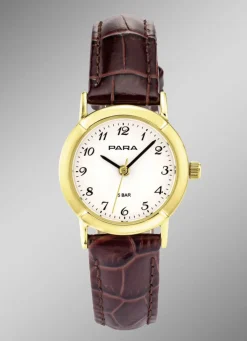 Damen PARA Quartz-Damenuhr mit Lederband