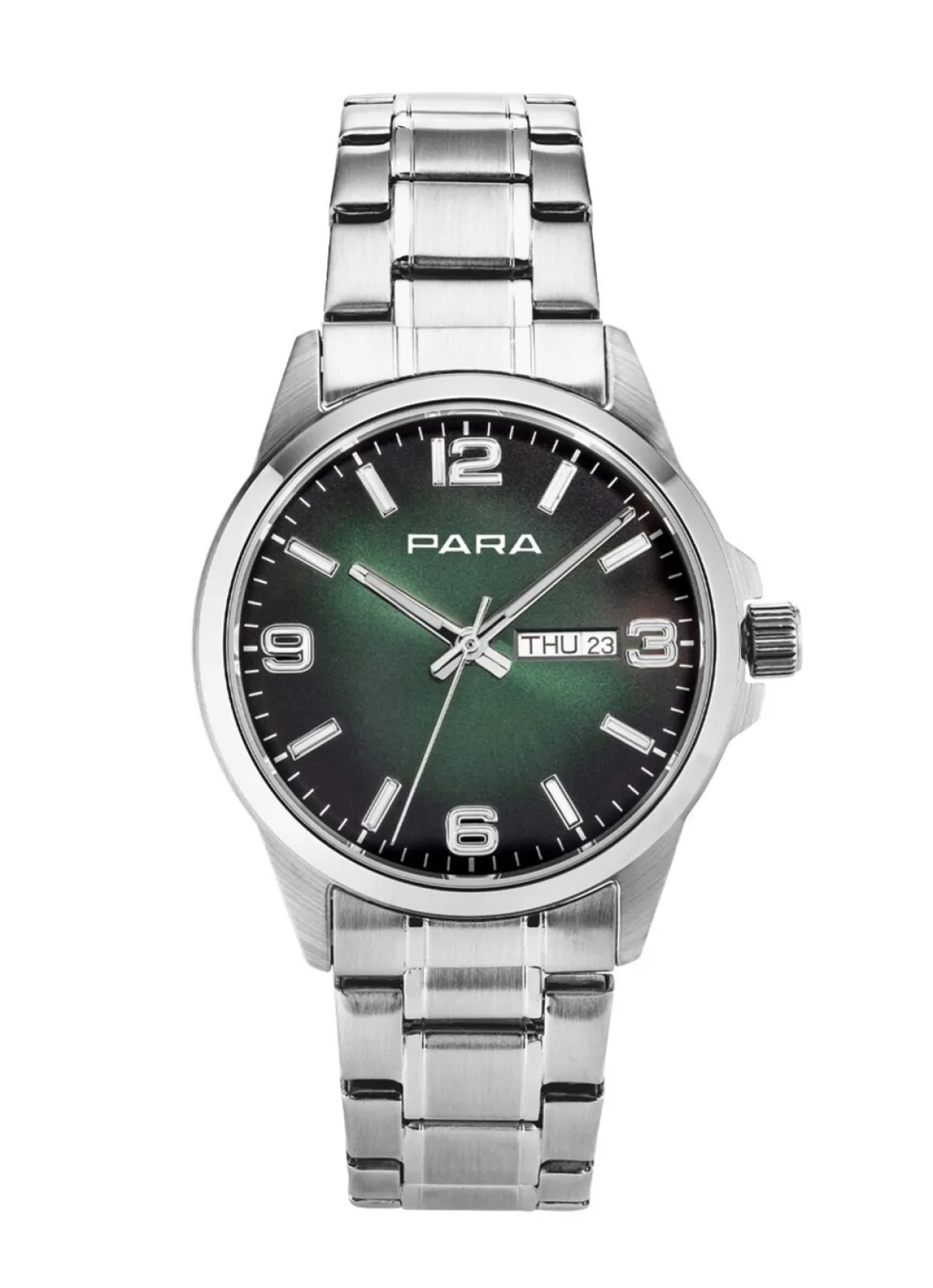 Herren PARA -Quartz-Herrenuhr mit Stahlbandgehäuse