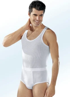Herren PFEILRING Dreierpack Slips aus Doppelripp mit Eingriff, weiß