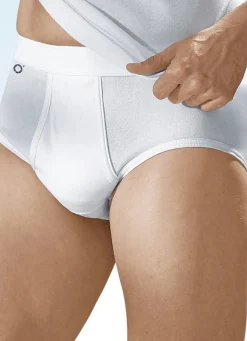 Herren BIO BY PFEILRING Pfeilring Viererpack Slips aus Feinripp, weiß
