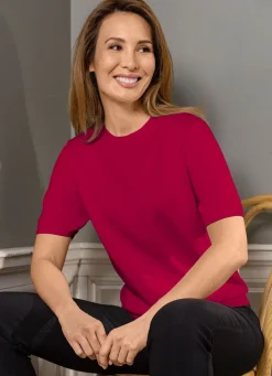 Damen BADER Pima-Pullover in Feinstrick