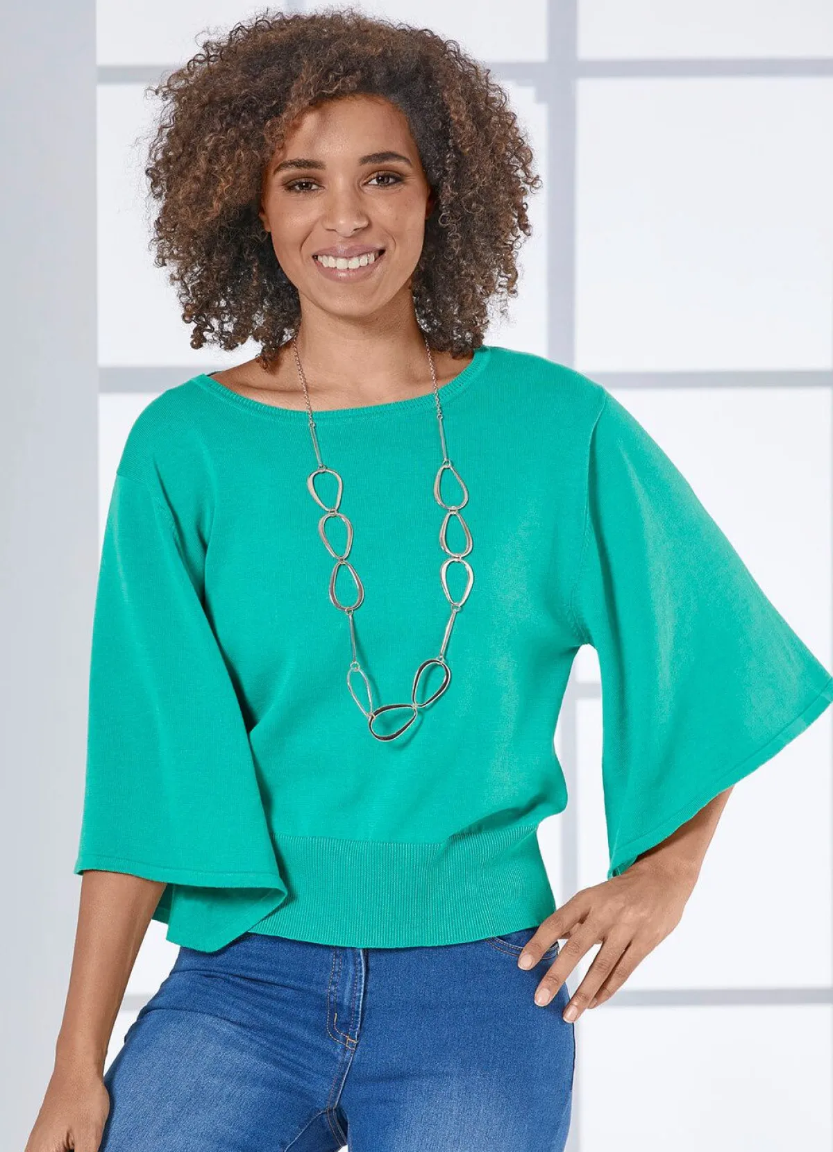 Damen BADER Pima-Pullover mit weichem Griff