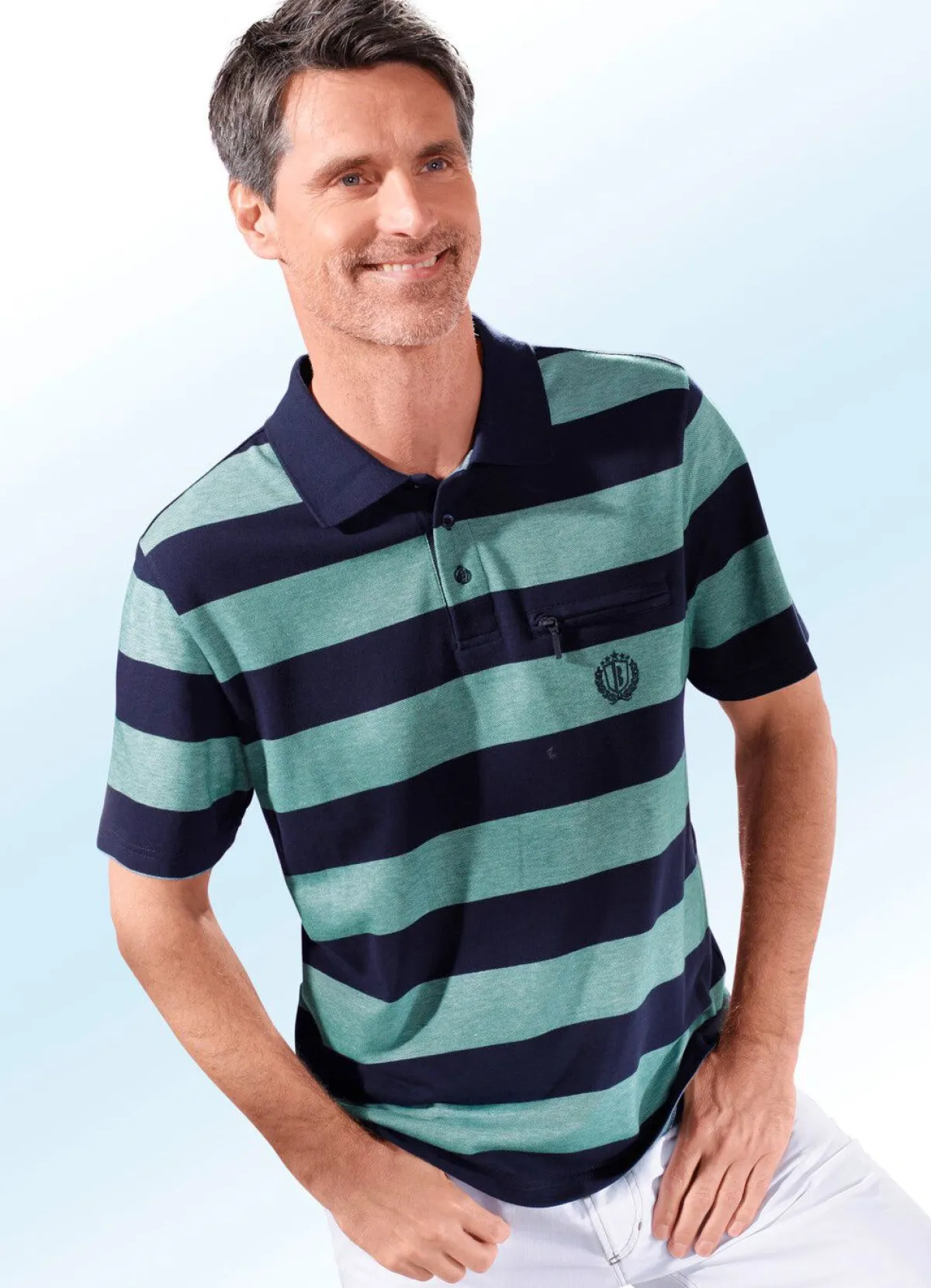 Herren BADER Poloshirt in 2 Farben