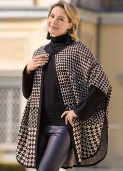 Damen laurakent Poncho in offener Form