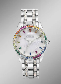 Damen POOLS Quartz-Damenuhr mit Metallbandgehäuse