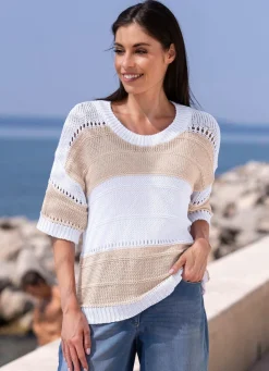 Damen BADER Pulli in Color-Blocking