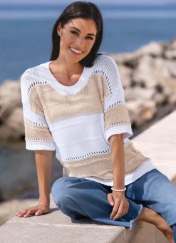 Damen BADER Pulli in Color-Blocking