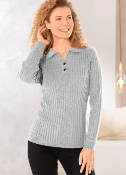 Damen BADER Pullover aus Bouclégarn