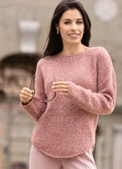 Damen laurakent Pullover aus Melangegarn