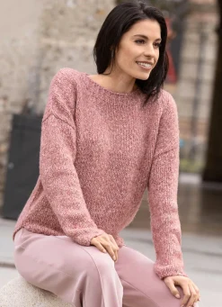 Damen laurakent Pullover aus Melangegarn