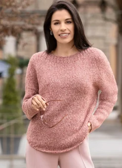 Damen laurakent Pullover aus Melangegarn