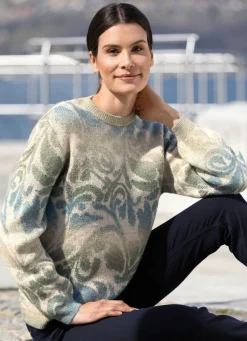 Damen BADER Pullover in edlem Farbverlauf