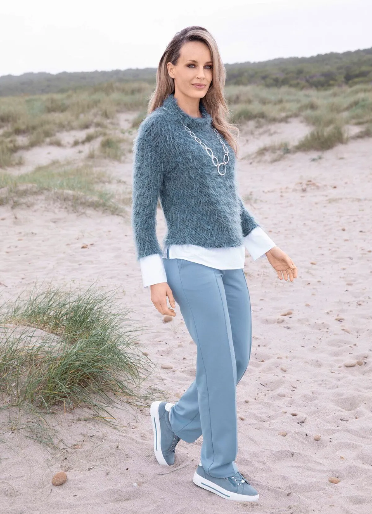 Damen Tizia Pullover in 2-in-1-Optik