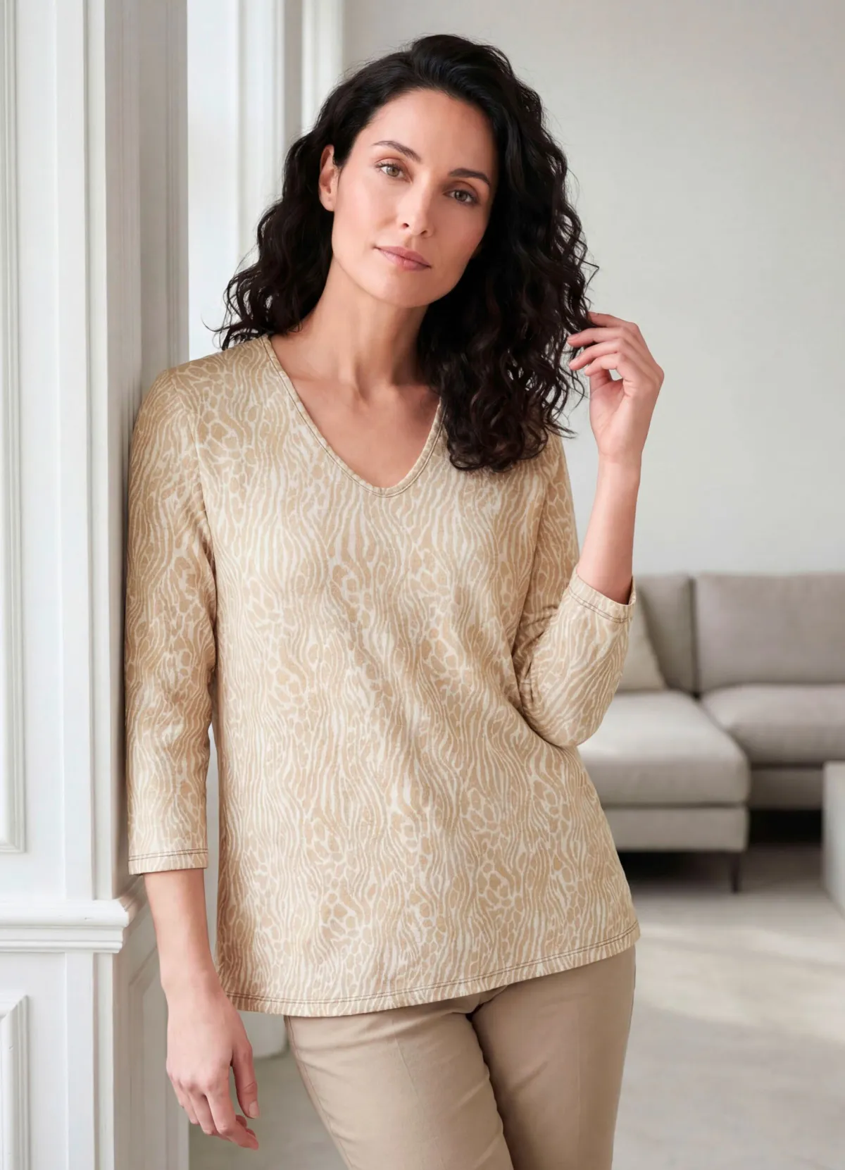 Damen Tizia Pullover in Jacquard-Dessin