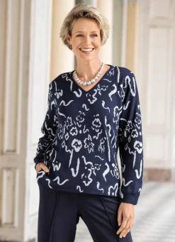 Damen BADER Pullover in Jacquard-Dessin