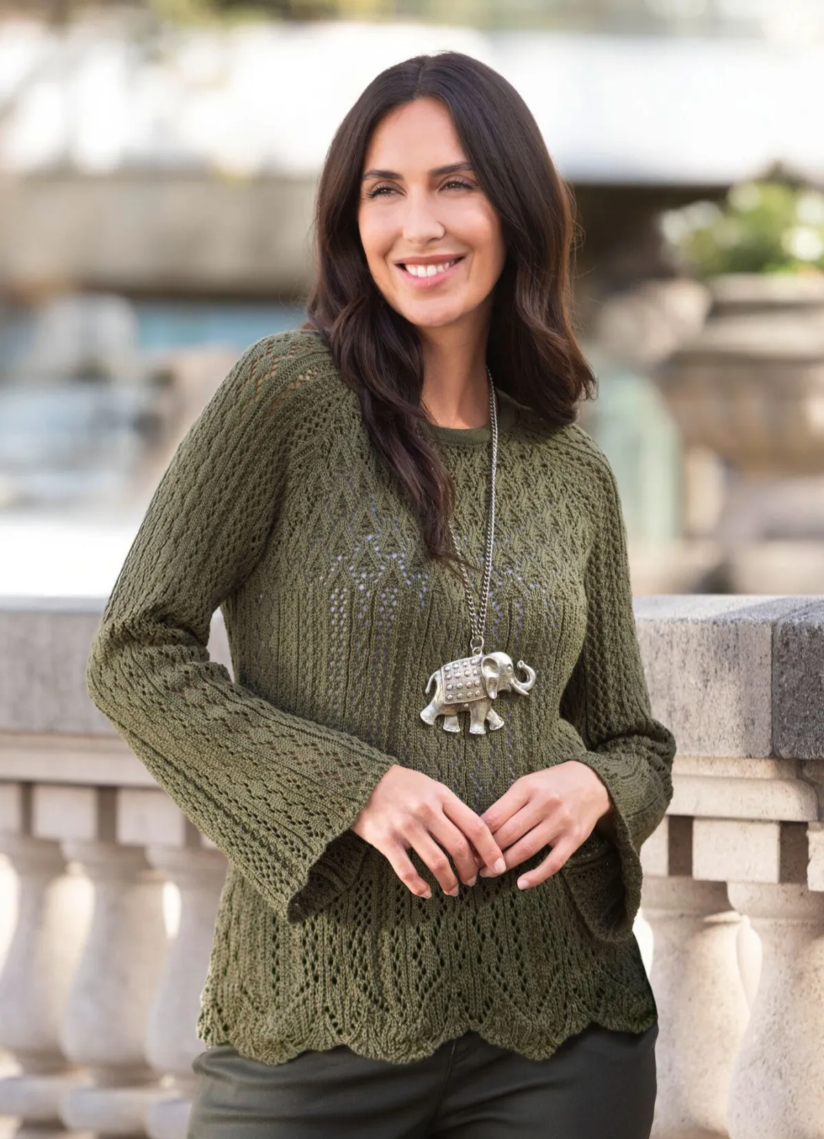 Damen Tizia Pullover in tollem Mustermix