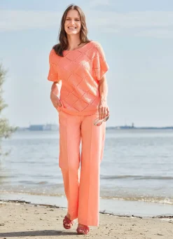 Damen Tizia Pullover mit Ajour-Rautendessin