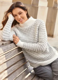 Damen laurakent Pullover mit aufwendiger Struktur