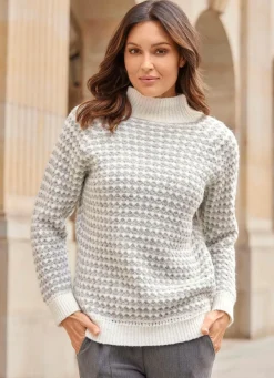 Damen laurakent Pullover mit aufwendiger Struktur