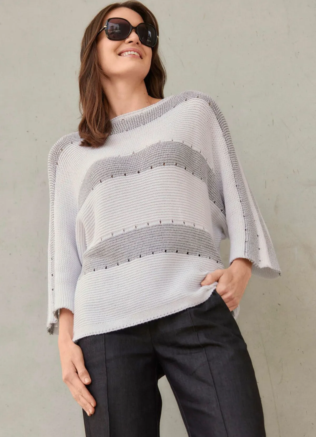 Damen Tizia Pullover mit edlen Glitzerakzenten
