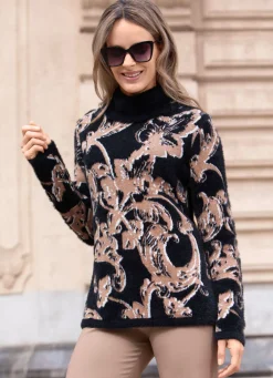 Damen Tizia Pullover mit Effektgarn