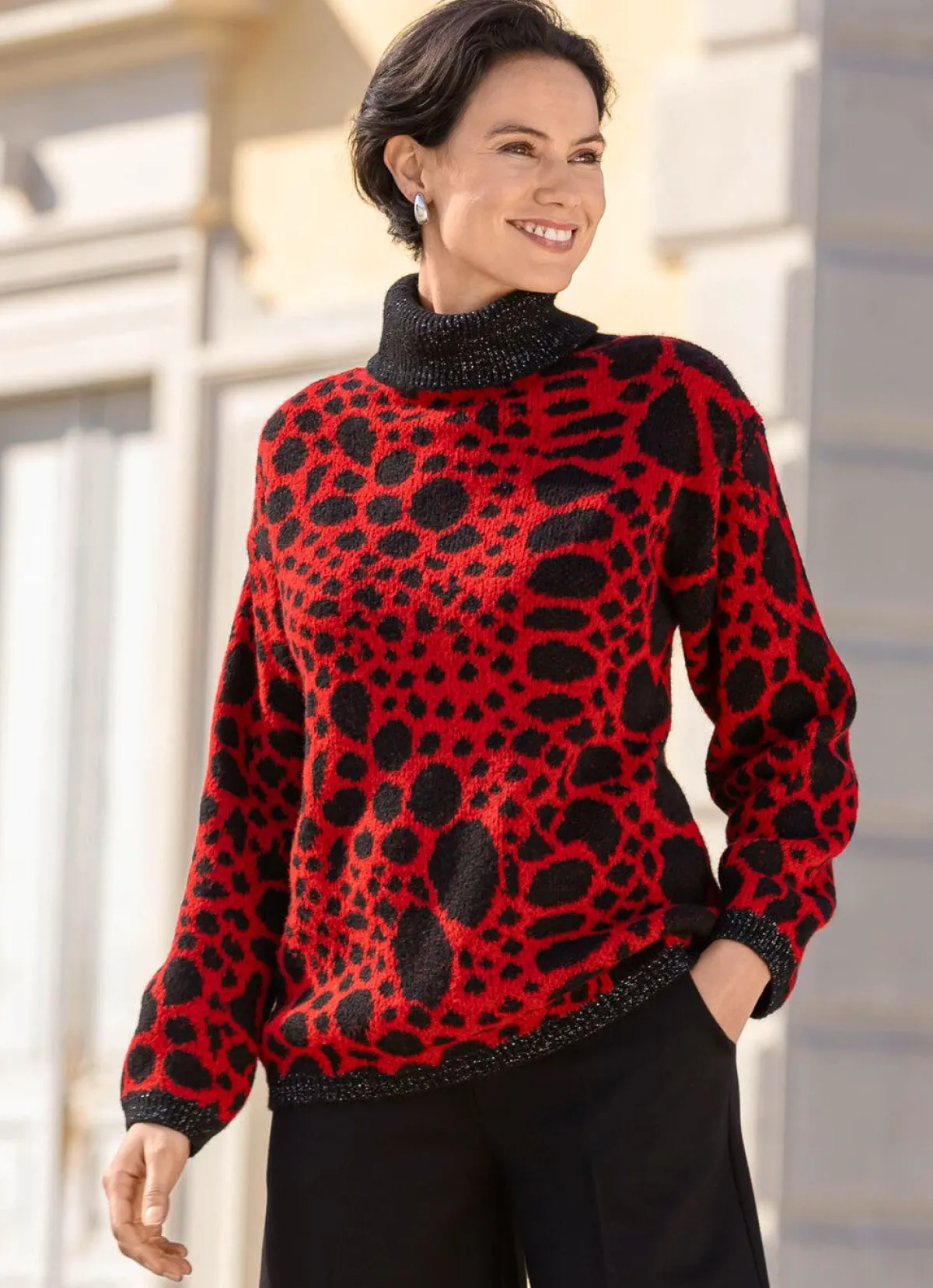 Damen laurakent Pullover mit Glitzerakzenten