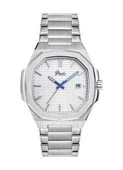 Herren POOLS Quartz-Herrenuhr aus Edelstahl