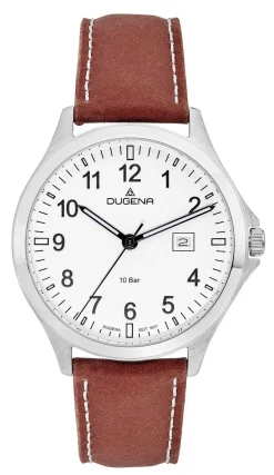 Herren DUGENA Quartz-Herrenuhr mit Edelstahlgehäuse