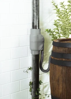 BADER Regenfilter mit Edelstahlsieb, Anleitung und Schlauch