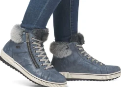 Damen Remonte , gefütterte Damen-Boots, Winterschuhe, Weite G, mit herausnehmbarem Fußbett