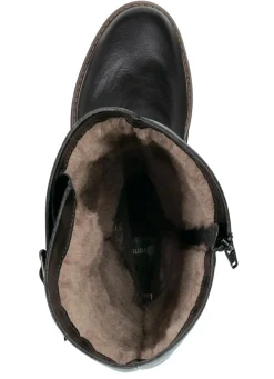 Damen Remonte , gefütterte Damen-Stiefel, Winterschuhe, Weite G, mit Lammfell