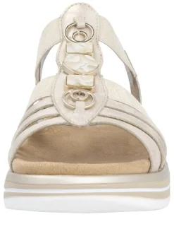 Damen Remonte Riemchen-Sandale mit Metallschmuck