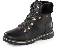 Damen Remonte Schnür-Stiefelette mit Plüschkragen
