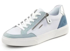 Damen Remonte Sneaker aus Nappa- und Veloursleder mit Metallic-Besatz