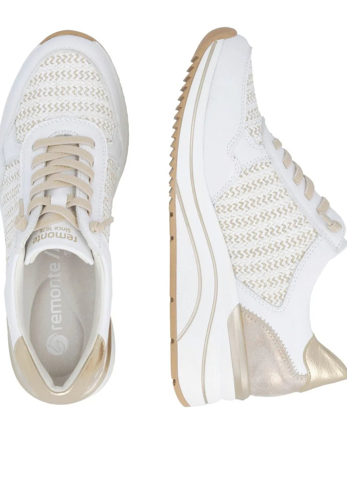 Damen Remonte , sportliche Damen-Sneaker, Weite H, mit herausnehmbarem Fußbett