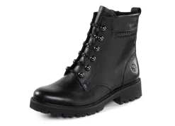 Damen Remonte Stiefelette mit trendigen Zierketten in Schnür-Optik