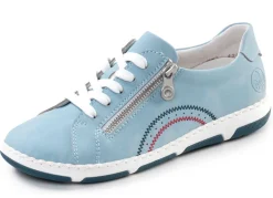 Damen Rieker , bequeme Damen-Sneaker, Weite H, mit herausnehmbarem Fußbett