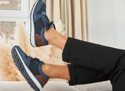 Herren Rieker , bequeme Herren-Sneaker, Weite H, mit herausnehmbarem Fußbett