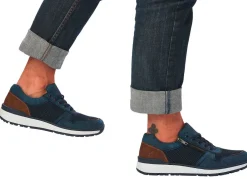 Herren Rieker , bequeme Herren-Sneaker, Weite H, mit herausnehmbarem Fußbett