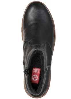 Damen Rieker , gefütterte Damen-Stiefeletten, Winterschuhe, mit Reißverschluss