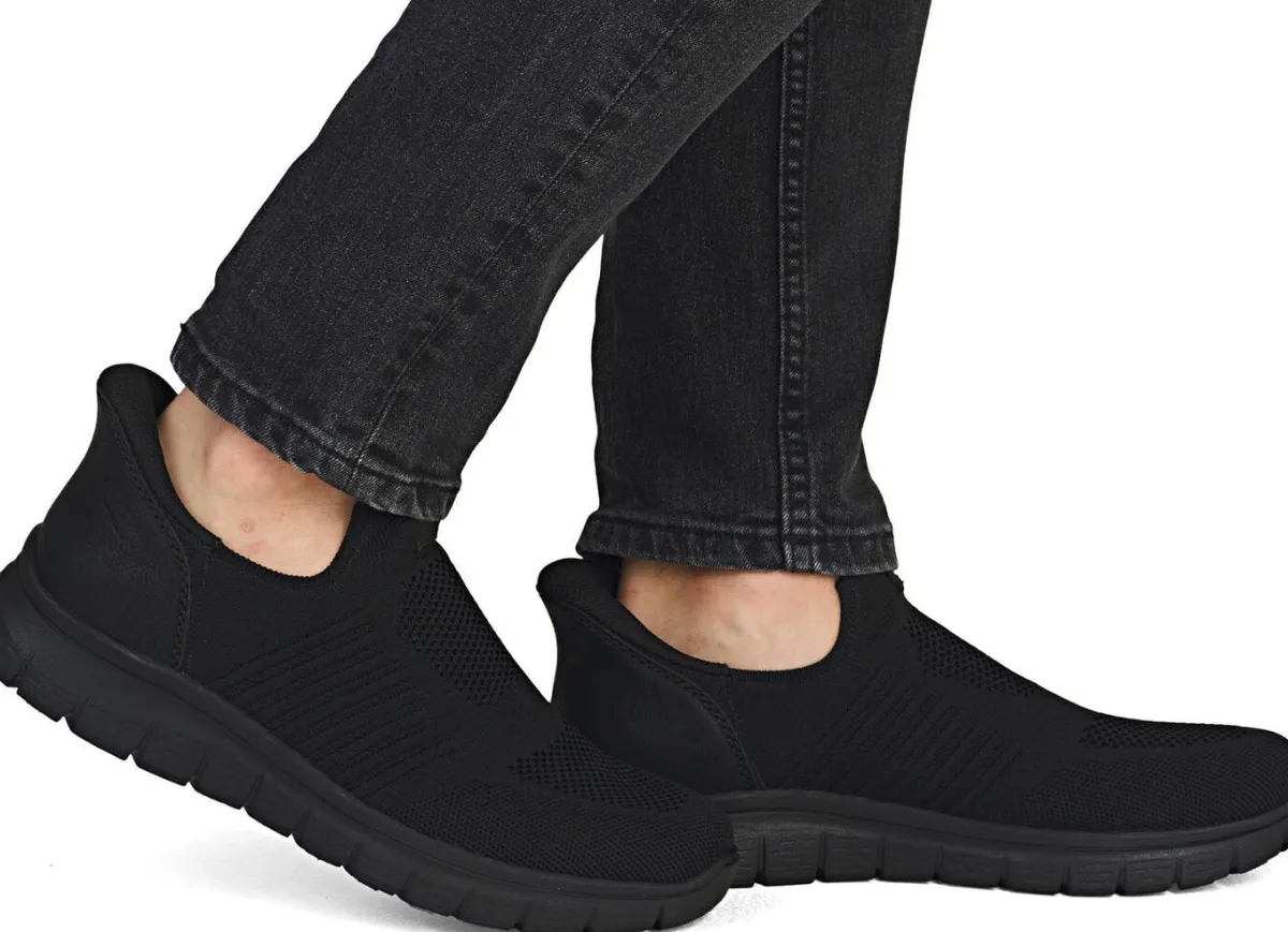 Herren Rieker , leichte Herren-Slipper, mit verstärkter Hinterkappe