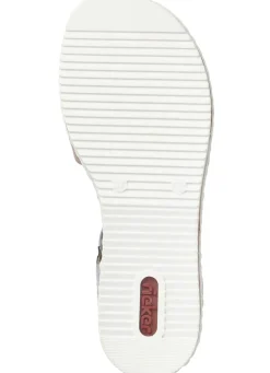 Damen Rieker , modische Damen-Sandalen, mit Gummizug